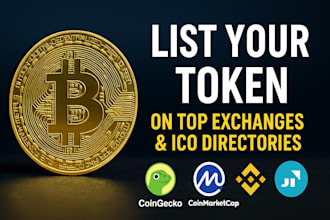 list your coin or token on top exchanges and ico directories