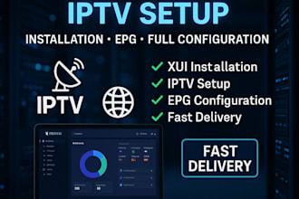 setup xtream UI panel, xui server,iptv panel install,epg con