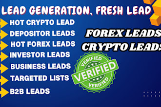 generate forex crypto leads, binance lead, coinbase, crypto email list bank iban