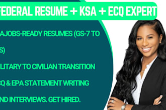 write powerful federal resumes, ksa, and epa statement