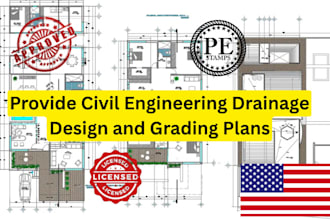 provide civil engineering drainage design grading plans in michigan new jersey