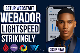 design a responsive website webador lightspeed strikingly or webstartv