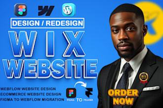 design wix webflow website figma to webflow ecommerce store with seo