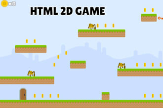 create 2d javascript, website html game, 2d canvas game by HTML CSS javascript