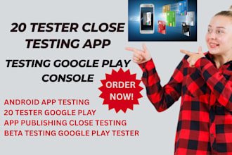 provide 20 testers for closed android app beta testing on google play console