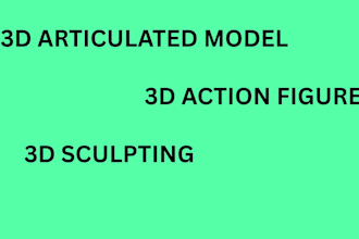 do 3d articulated model for you