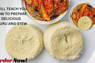 teach you how to prepare ekuru and obe ogbufo