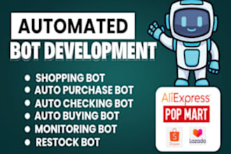 do checkout bot, popmart bot, autobuying bot, pokemon card bot, purchase bot