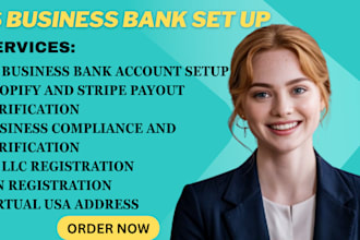 create USA bank, stripe, wise, payoneer, address and llc setup