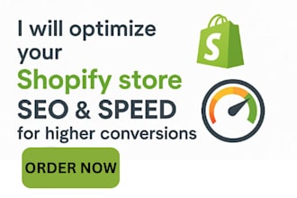 optimize your shopify store SEO, speed for higher conversions