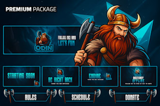 create a professional twitch animated overlay