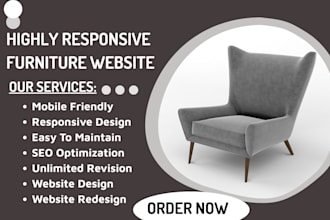 design or redesign a wordpress or wix furniture website for your home decor