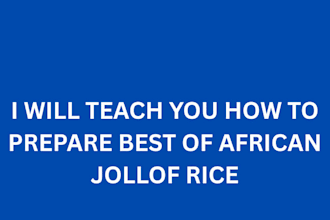 teach you teach how to prepare african party jollof rice