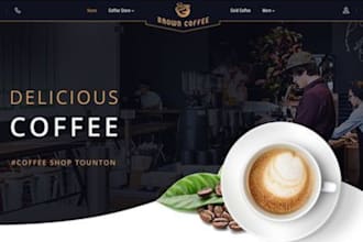 design coffee shopify store premium coffee beans organic coffee website
