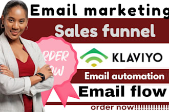klaviyo email marketing, sales funnel integration with klaviyo flow expert