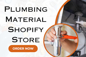 build plumbing material shopify store plumbing supply dropshipping website