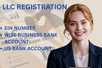 us llc registration, ein and bank account setup