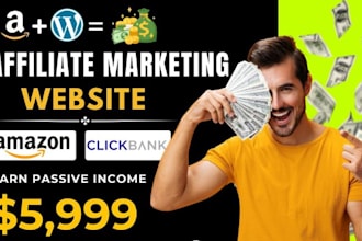 build clickbank or amazon affiliate marketing sales funnel website, shopify sale
