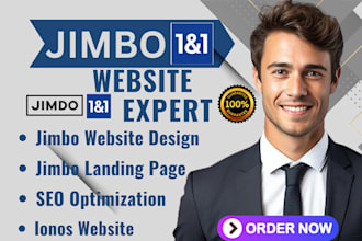 design jimdo website, redesign jimdo website, jimdo SEO setup, ionos website