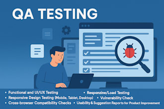 test your website or app for bugs, usability, and manual QA