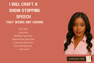 write a speech that gets standing ovations for any event