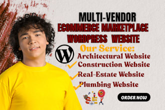 build multi vendor ecommerce marketplace wordpress website
