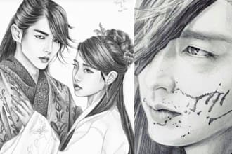 draw webtoon comic art comic book anime manga webtoon promotion webcomic artist