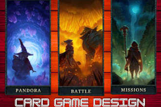 card game design, card game art, card box design, card game, board game design