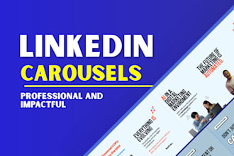 design linkedin carousels and posts to impact