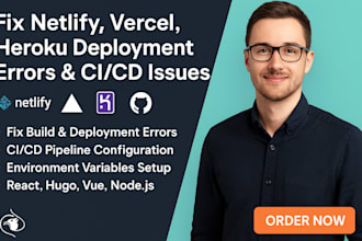 fix netlify, vercel, heroku, or render deployment errors, githud, cloudflare