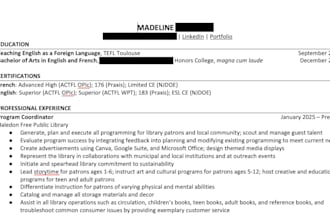 write and design professional resumes for entry level jobs