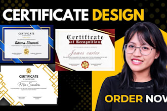 do professional certificate design diploma award custom certificate frame design