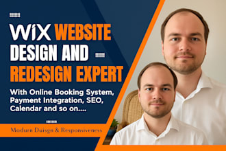 design or redesign wix website, booking, ecommerce or property rental sales site
