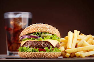 edit and enhance your food photos for menus and  ads