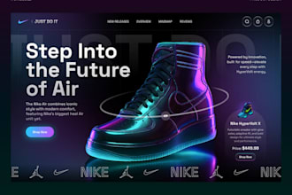 design sneakers website shopify store