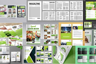 create digital product catalog, brochure, lookbook, flyer