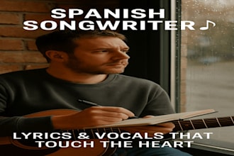 make custom spanish lyrics, reggaeton, latin pop, love songs, rap and vocals