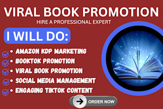 make your book go viral on booktok, kindle, audiobook and kdp promotion