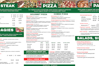 create a digital menu board for your shop or restaurant