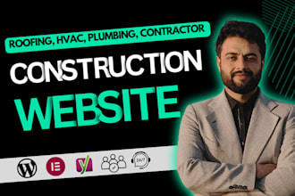 develop painting, hvac, roofing, construction, pressure washing website