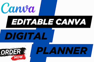 design editable digital planner etsy digital products hyperlinked daily planner