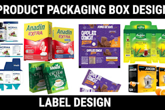 craft premium and professional amazon product packaging box design mockup
