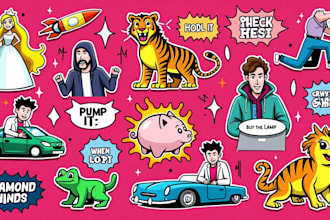 create custom telegram stickers nft pack for your crypto project