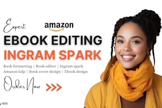 proofread edit format fiction novel nonfiction memoir children book ingramspark