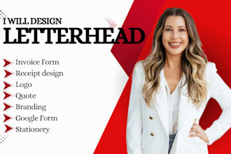 design a business card, letterhead, and full stationery, editable, logo, invoice