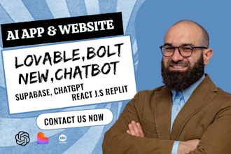 build lovable ai app develop loveable website  supabase dev auth chatgpt chatbot
