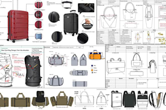design tech packs for bag duffel bags handbags luggage tote bags backpacks