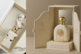 amazon product label design perfume label drink cosmetics label packaging design