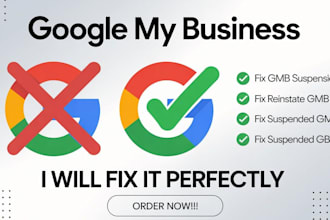reinstate suspended google my business profile gmb listing, verify, setup