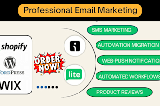 buiid and automate your email campaign using mailchimp brevo mailerlite omnisend